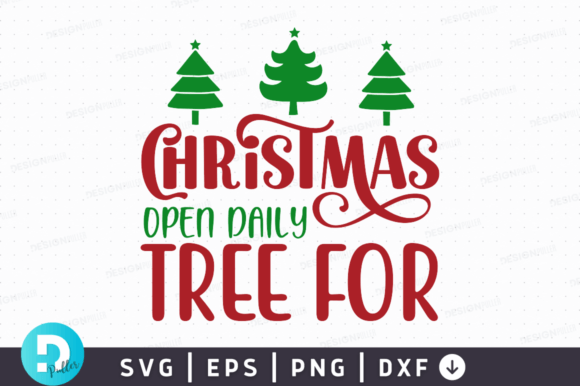 Christmas Open Daily Tree SVG Design Review