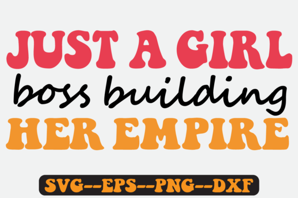 Just a Girl Quote Retro Svg Design