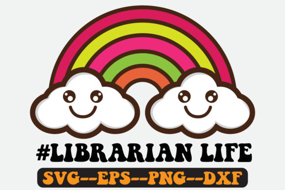 Librarian Life Quote Retro Svg Design