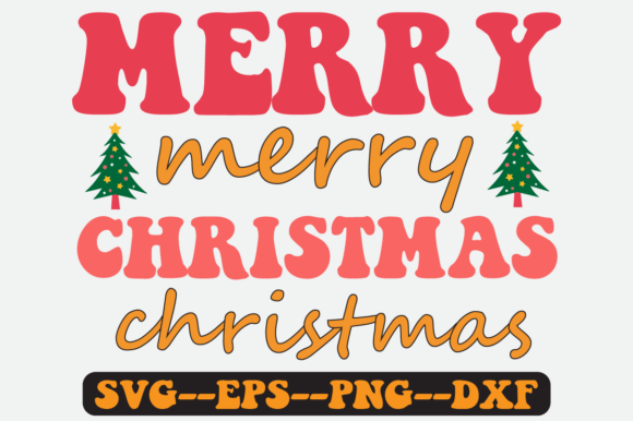 Merry Christmas Christmas Retro Svg