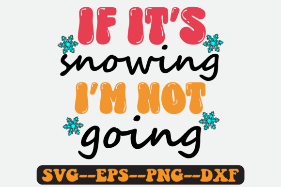 Snowing Christmas Quote Retro Svg