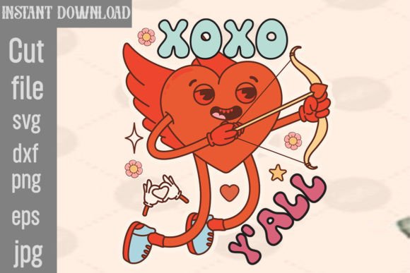 Xoxo Y all Retro PNG Sublimation
